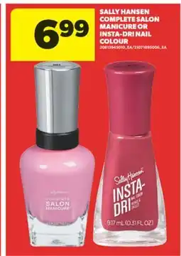 Real Canadian Superstore SALLY HANSEN COMPLETE SALON MANICURE OR INSTA-DRI NAIL COLOUR offer