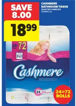 Real Canadian Superstore CASHMERE BATHROOM TISSUE, 24=72 ROLLS offer