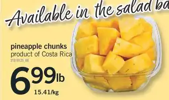 Fortinos PINEAPPLE CHUNKS offer