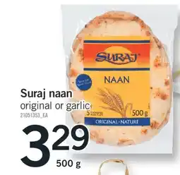 Fortinos SURAJ NAAN, 500 G offer