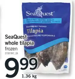 Fortinos SEAQUEST WHOLE TILAPIA offer
