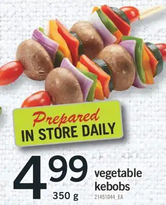 Fortinos VEGETABLE KEBOBS, 350 g offer