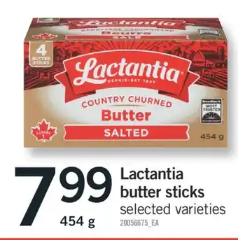 Fortinos LACTANTIA BUTTER STICKS, 454 g offer