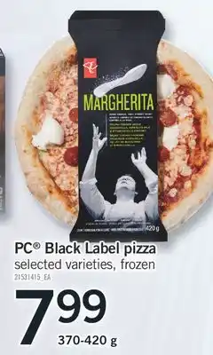 Fortinos PC BLACK LABEL PIZZA, 370-420 g offer