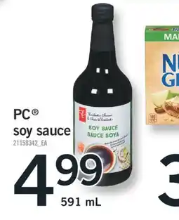 Fortinos PC SOY SAUCE, 591ML offer