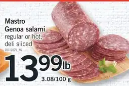 Fortinos MASTRO GENOA SALAMI offer