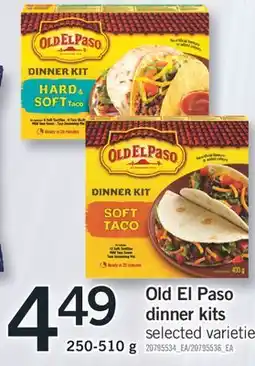 Fortinos OLD EL PASO DINNER KITS, 250-510 G offer
