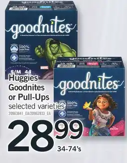Fortinos HUGGIES GOODNITES OR PULL-UPS, 34-74'S offer