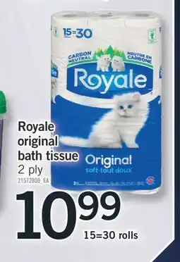 Fortinos Royale original original bath tissue offer