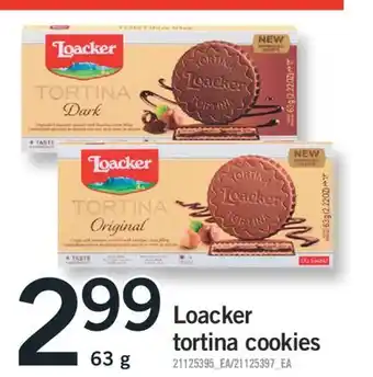 Fortinos LOACKER TORTINA COOKIES, 63 g offer