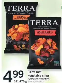 Fortinos TERRA ROOT VEGETABLE CHIPS, 141-170 g offer