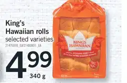 Fortinos KING'S HAWAIIAN ROLLS, 340 g offer