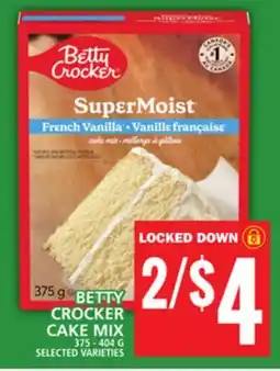 Food Basics BETTY CROCKER CAKE MIX offer