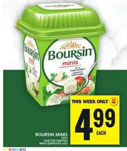 Food Basics BOURSIN MINIS offer
