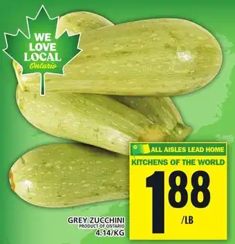 Food Basics GREY ZUCCHINI offer