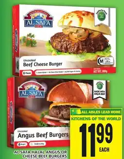 Food Basics AL SAFA HALAL ANGUS OR CHEESE BEEF BURGERS offer