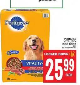 Food Basics PEDIGREE VITALITY+ DOG FOOD offer