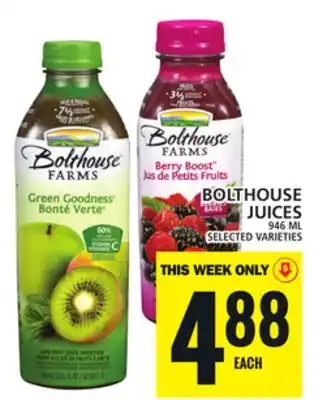 Food Basics BOLTHOUSE JUICES offer