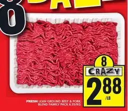 Food Basics FRESH LEAN GROUND BEEF & PORK BLEND FAMILY PACK offer