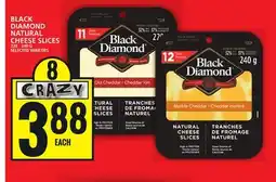 Food Basics BLACK DIAMOND NATURAL CHEESE SLICES offer
