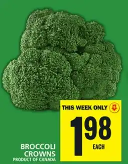 Food Basics BROCCOLI CROWNS offer