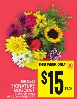 Food Basics MIXED SIGNATURE BOUQUET offer