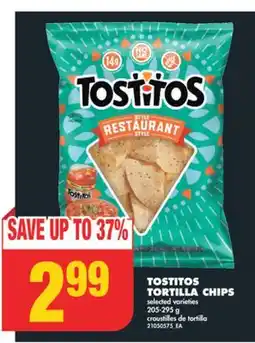 No Frills TOSTITOS TORTILLA CHIPS, 205-295 g offer