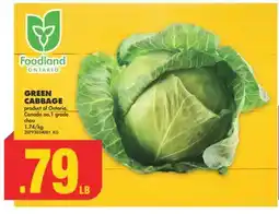 No Frills GREEN CABBAGE offer