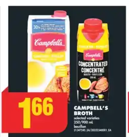 No Frills CAMPBELL'S BROTH, 250/900 mL offer