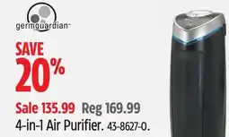 Canadian Tire Germ Guardian 4-in-1 Air Purifier offer