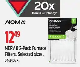 Canadian Tire NOMA MERV 8 2-Pack Furnace Filters offer