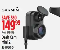 Canadian Tire Garmin Dash Cam Mini 2 offer