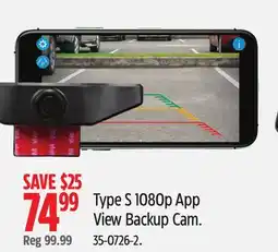 Canadian Tire Type S 1080p App View Backup Cam offer