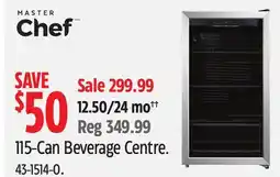 Canadian Tire Master Chef 115-Can Beverage Centre offer
