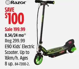 Canadian Tire RAZOR E90 Kids' Electric Scooter offer