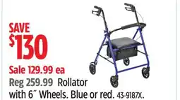 Canadian Tire Rollator with 6˝ Wheels offer