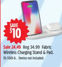 Canadian Tire Blue hive Fabric Wireless Charging Stand & Pad offer