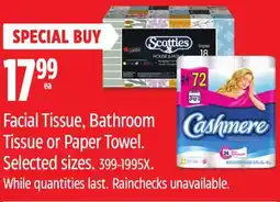 Canadian Tire Facial Tissue, Bathroom Tissue or Paper Towel offer