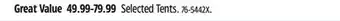Canadian Tire Outbound Selected Tents offer