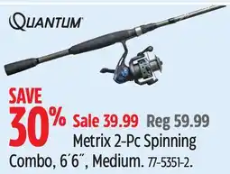 Canadian Tire Quantum Metrix 2-Pc Spinning Combo, 6´6˝, Medium offer