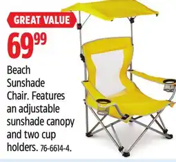 Canadian Tire Outbound Beach Sunshade Chair offer