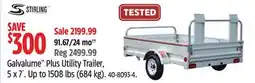 Canadian Tire STIRLING Galvalume Plus Utility Trailer, 5 x 7´ offer