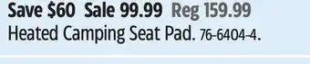 Canadian Tire Woods Heated Camping Seat Pad offer