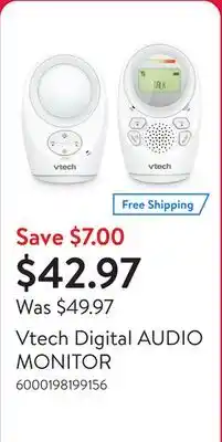 Walmart Vtech Digital AUDIO MONITOR offer