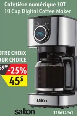 Sushi Shop SALTON 10 Cup Digital Coffee Maker offer