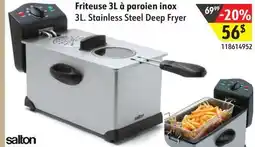 Sushi Shop SALTON 3L. Stainless Steel Deep Fryer offer