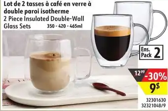 Sushi Shop 2 Piece Insulated Double-Wall Glass Sets offer