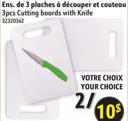 Sushi Shop 3pcs Cutting boards with Knife offer