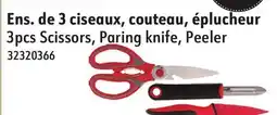 Sushi Shop 3pcs Scissors, Paring knife, Peeler offer