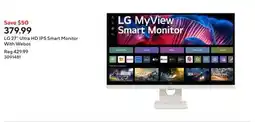 Staples LG 27 Ultra HD IPS Smart Monitor With Webos offer